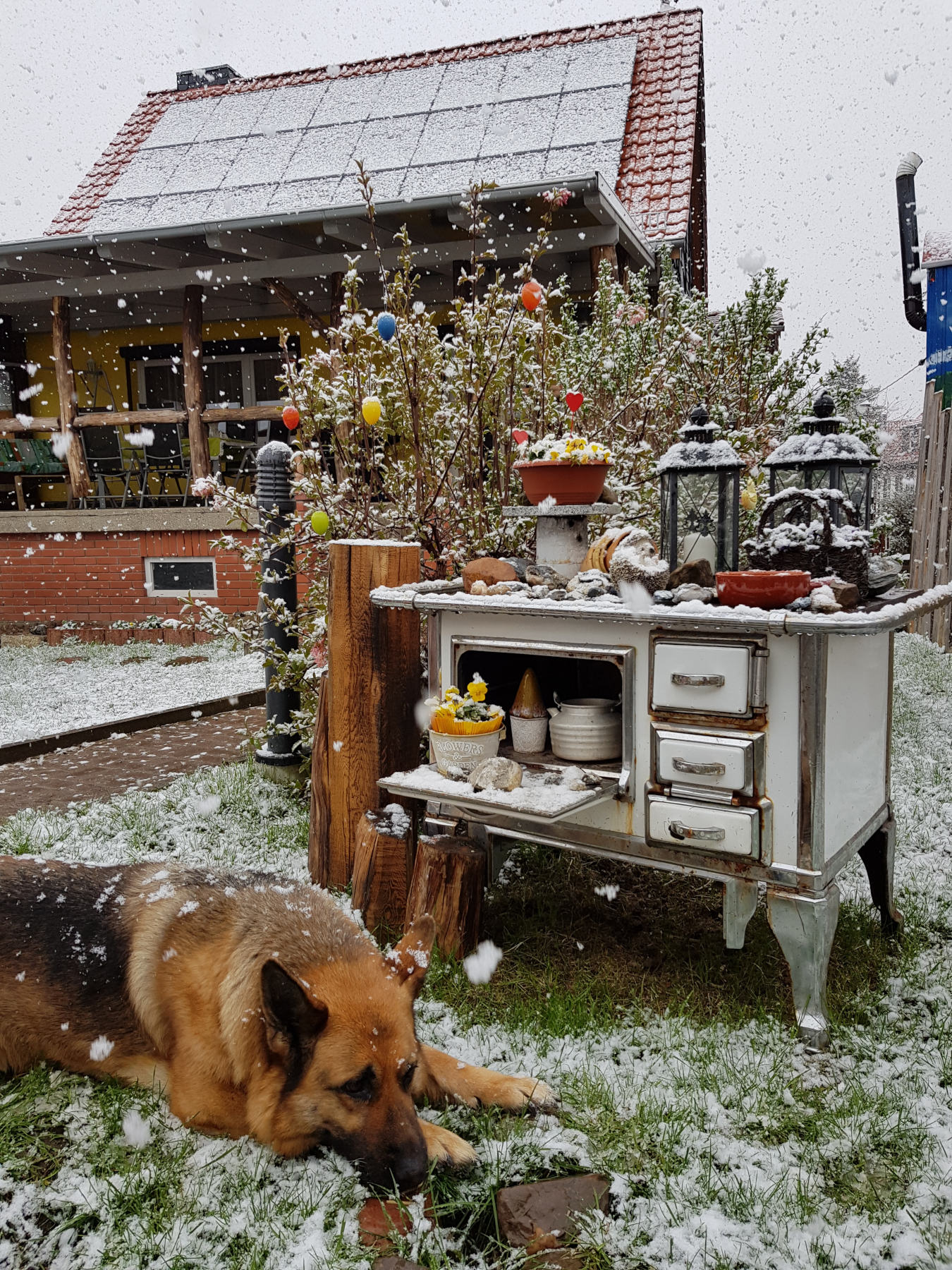 Schnee-zu-Ostern